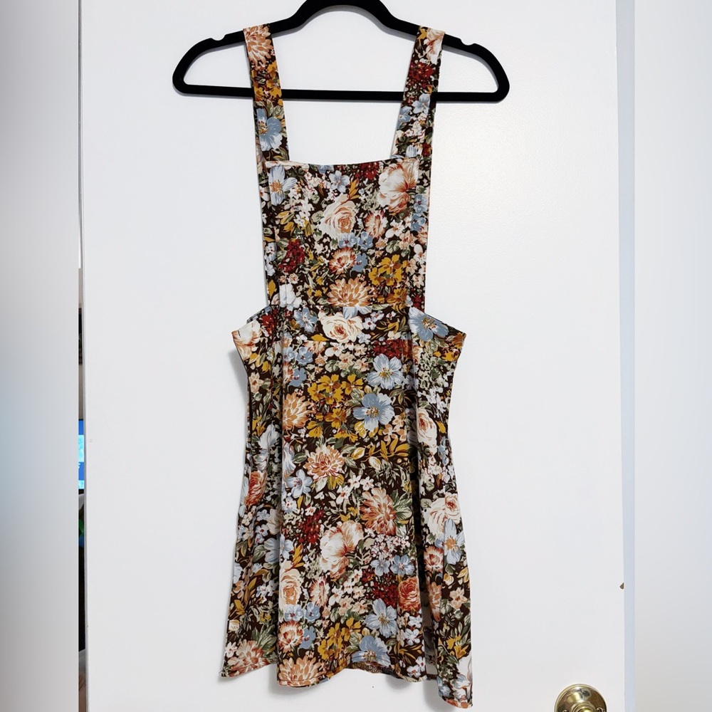 Colorful Floral Tank-top Dress